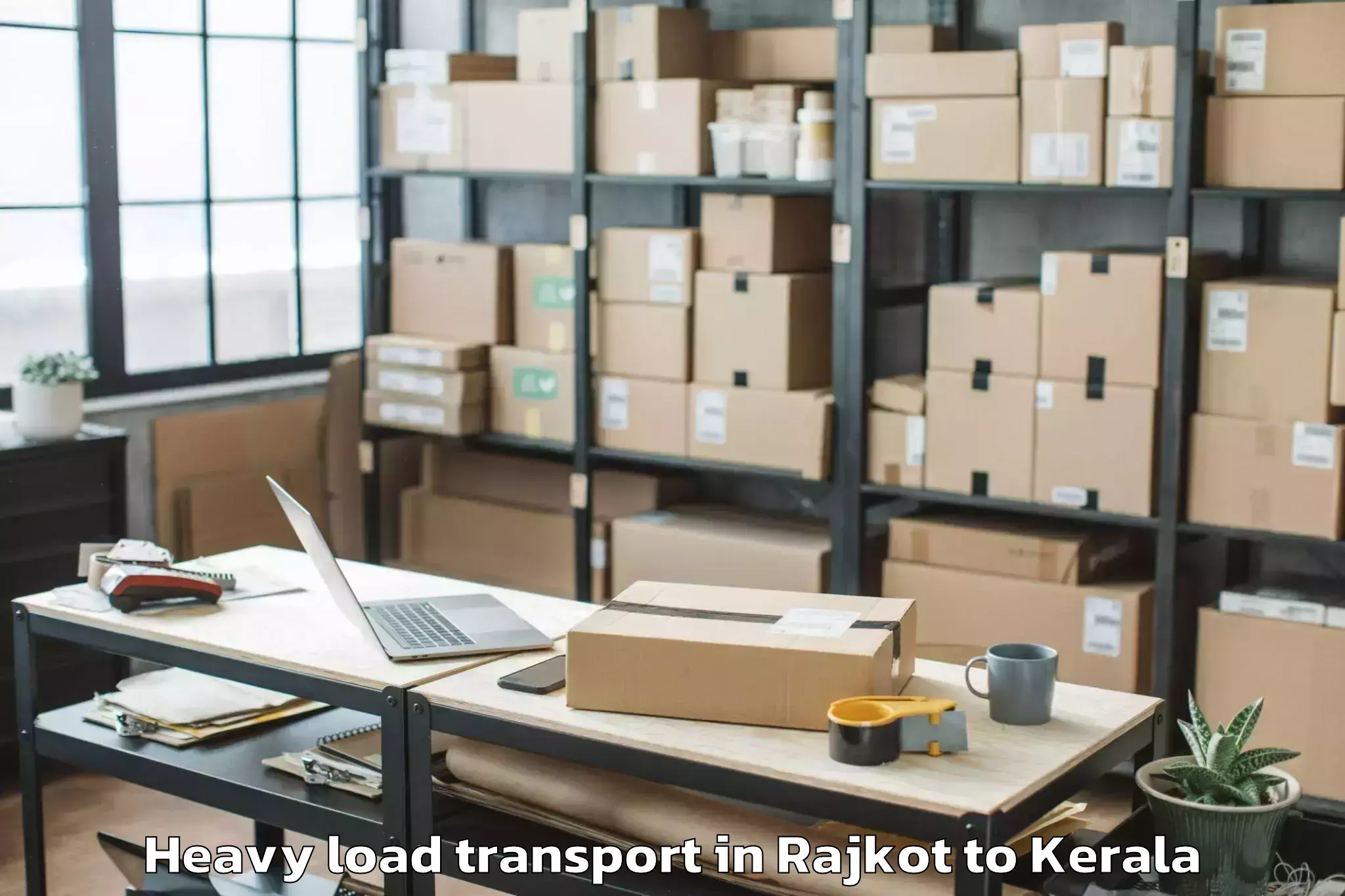 Top Rajkot to Pangodu Heavy Load Transport Available